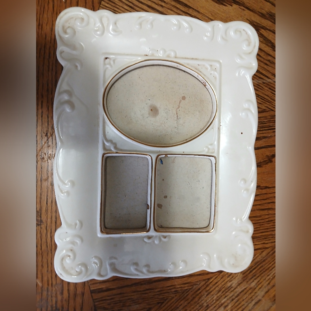 50‎ Year Old Porcelin Picture Frame. Vintage